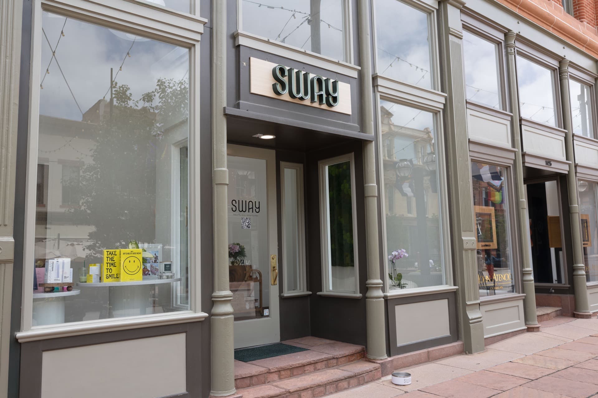 Sway Wellness Spa storefront on Larimer Square in downtown Denver